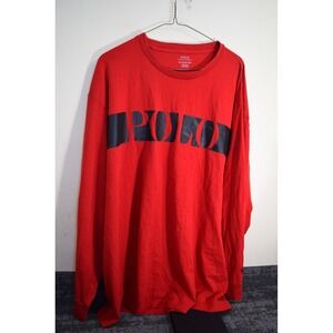 Polo Ralph Lauren Long Sleeve T Shirt Red Black MENS 4XLT Tall 4X